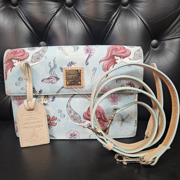 Dooney & Bourke Disney Ariel Little Mermaid Clutch Crossbody 75th Anniversary - Picture 12 of 14